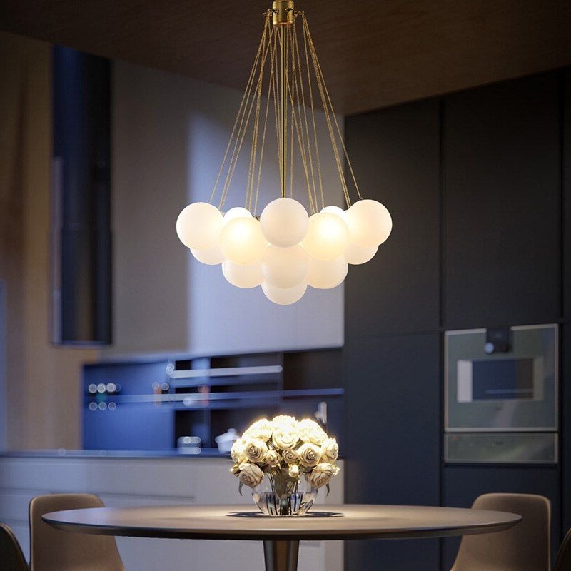 Lustre à boules suspendues – Hélya